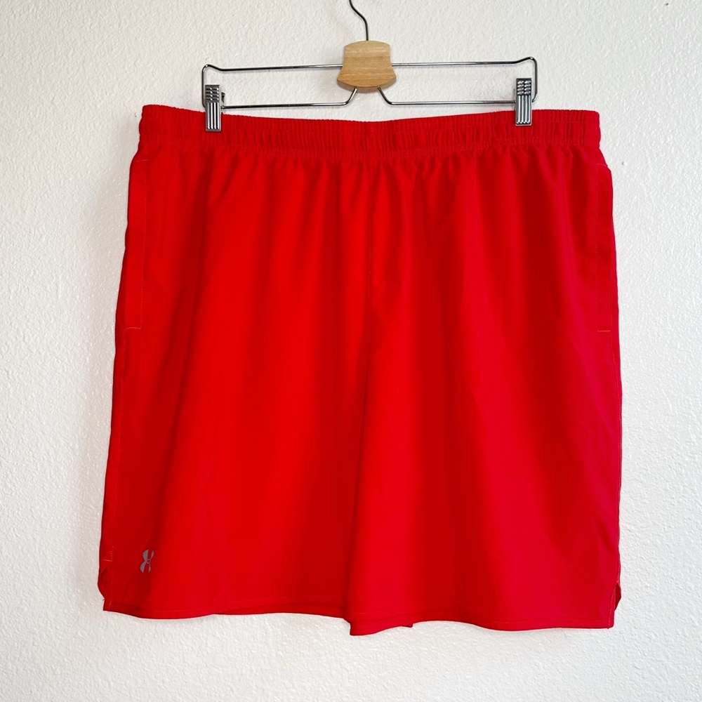 Under Armour Loose Fit Red Athletic Shorts Men’s Size XXL